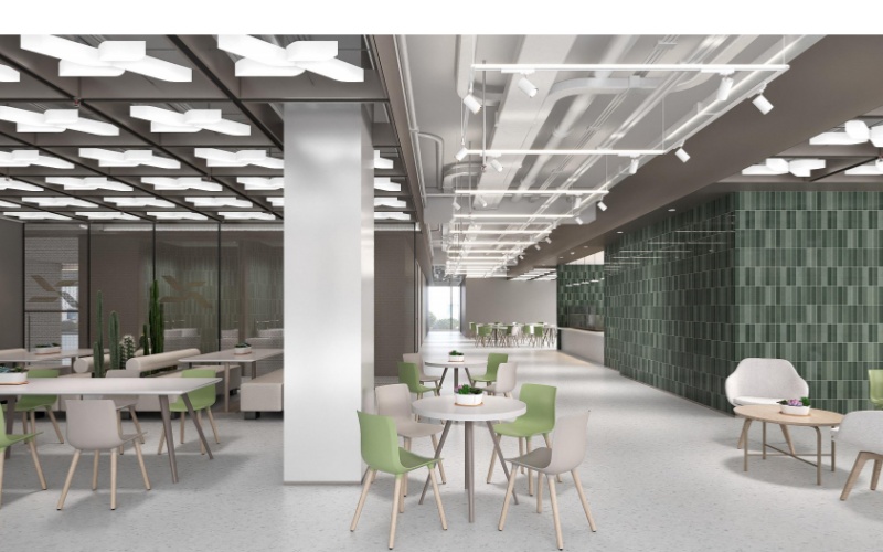 上海閔行辦公樓設計辦公室裝修案例效果圖